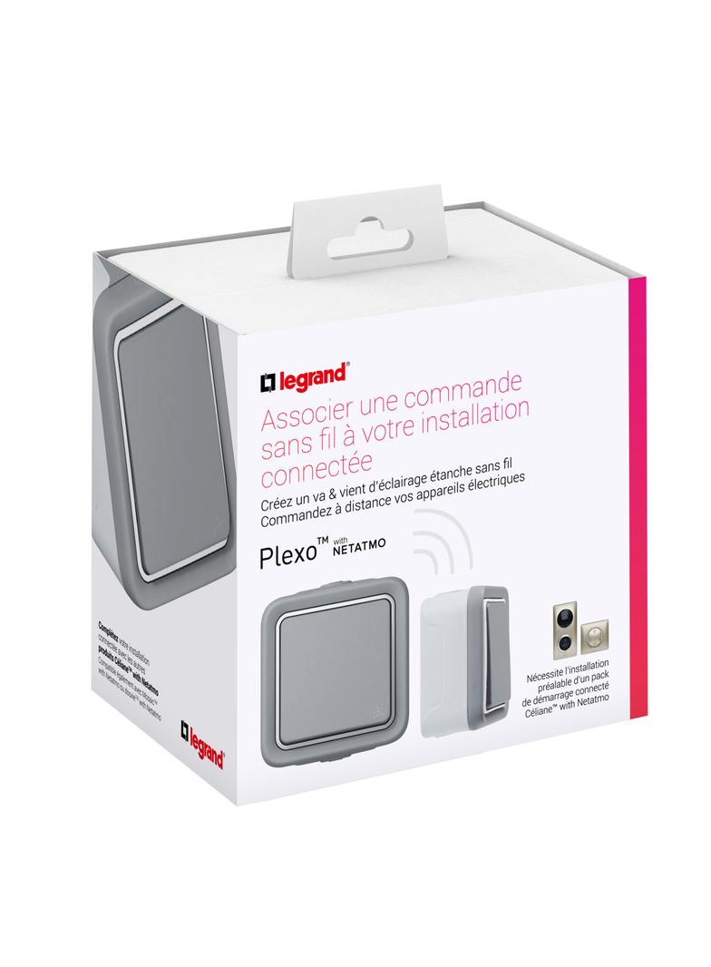 Netatmo - Plexo - łącznik bezprzewodowy schodowy - szary, Legrand