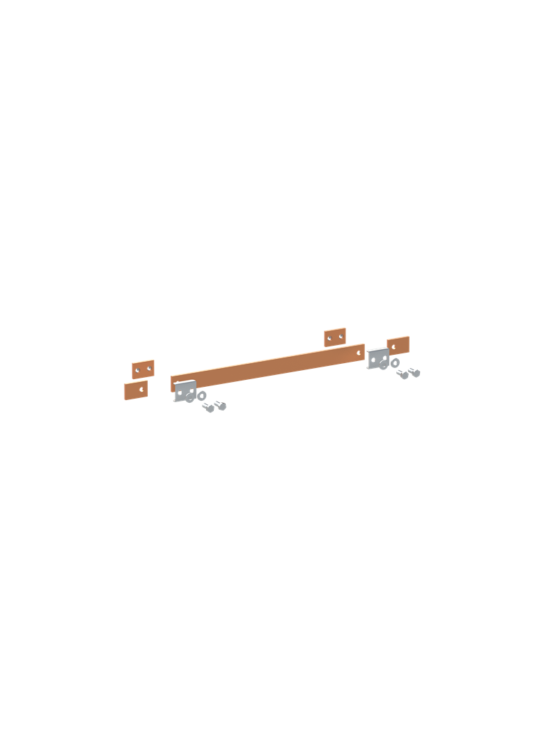 ZX2343 Szyna miedziana 30x5mm szerokość 2PW 500mm V2, A2 (do samodzielnego montażu)