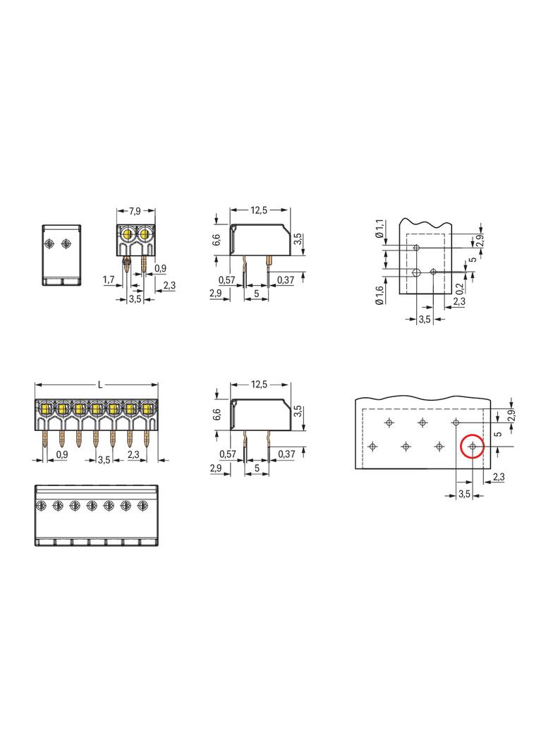 złączka do płytek drukowanych