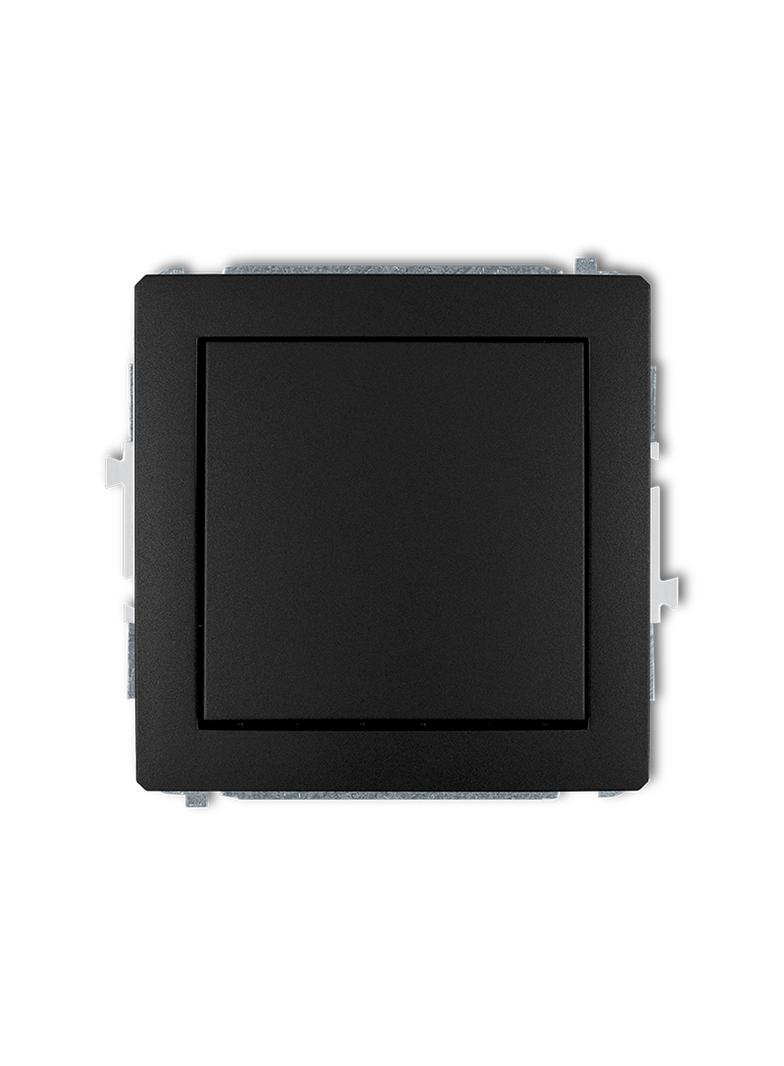 DECO Mechanizm łącznika krzyżowego (jeden klawisz bez piktogramu) czarny mat