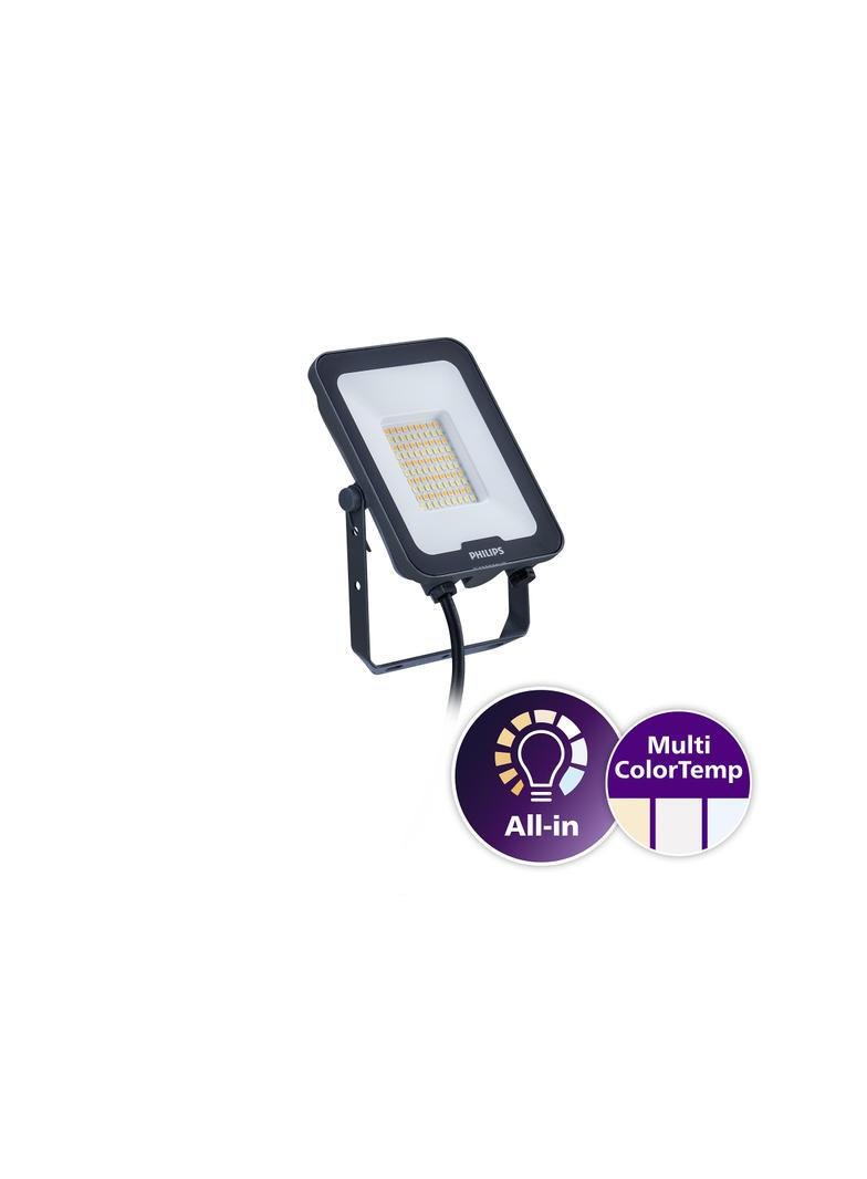 Naświetlacz LED Ledinaire BVP167 50W 5500/6000lm IP65 3000/4000/6500 K zmienna barwa światła 5 lat g