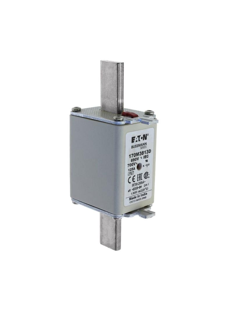 FUSE 125A 690V aR DIN 1 HSDNH Wkładka szybka 125A 690V aR DIN 1 podwójny wskaźnik 170M3813D EATON