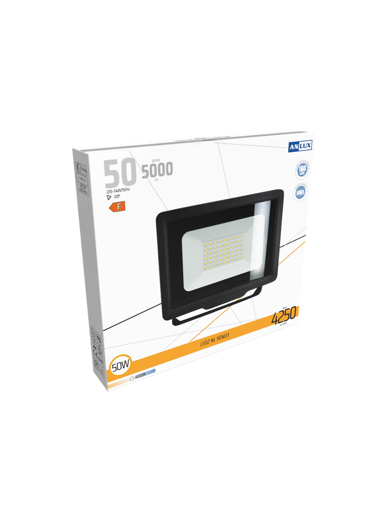 NAŚWIETLACZ LED XENO3 50W 100LM/W NEUTRALNY BIAŁY ANLUX