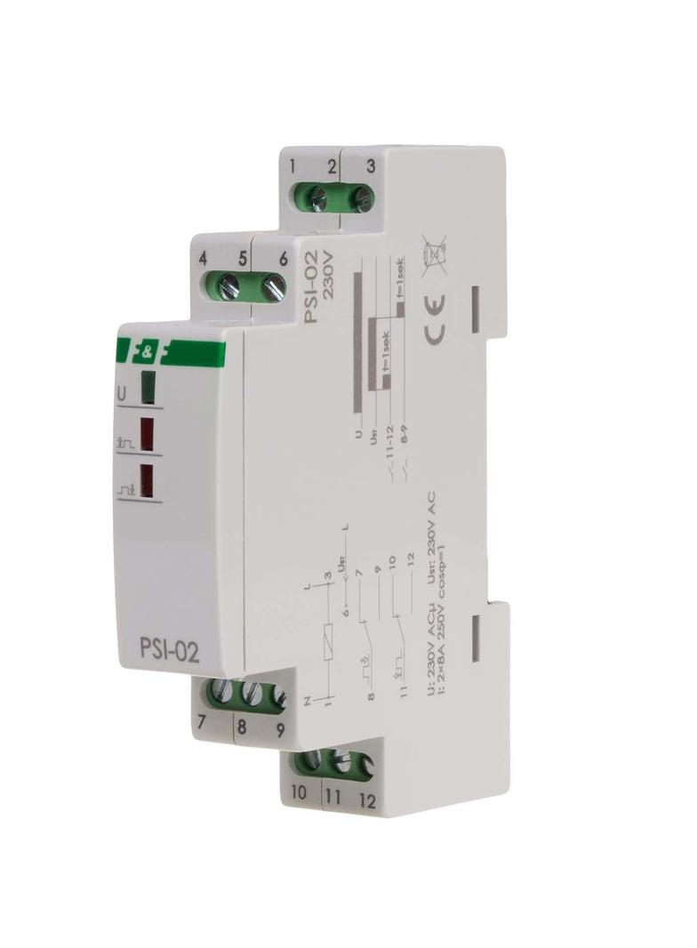 Przetwornik sygnału ciągły na impuls PSI-02 230V montaz na szynie DIN PSI-02-230V F&F