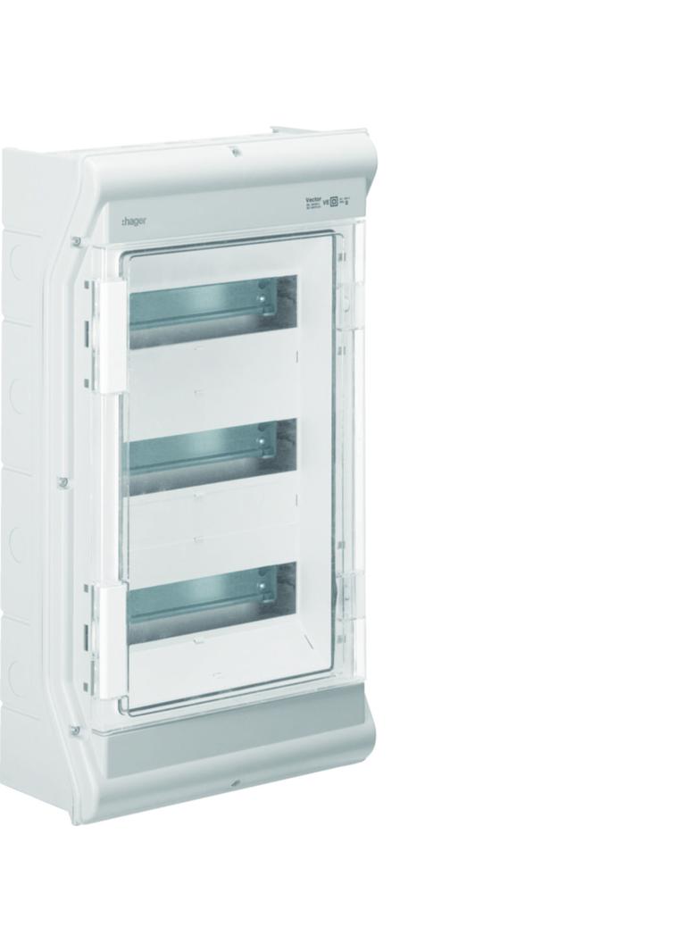 Rozdzielnica modułowa 3x12 natynkowa IP65 Vector VE312PN HAGER
