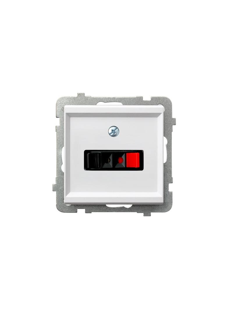 SONATA Gniazdo głośnikowe pojedyncze - kolor biały GG-1R/m/00