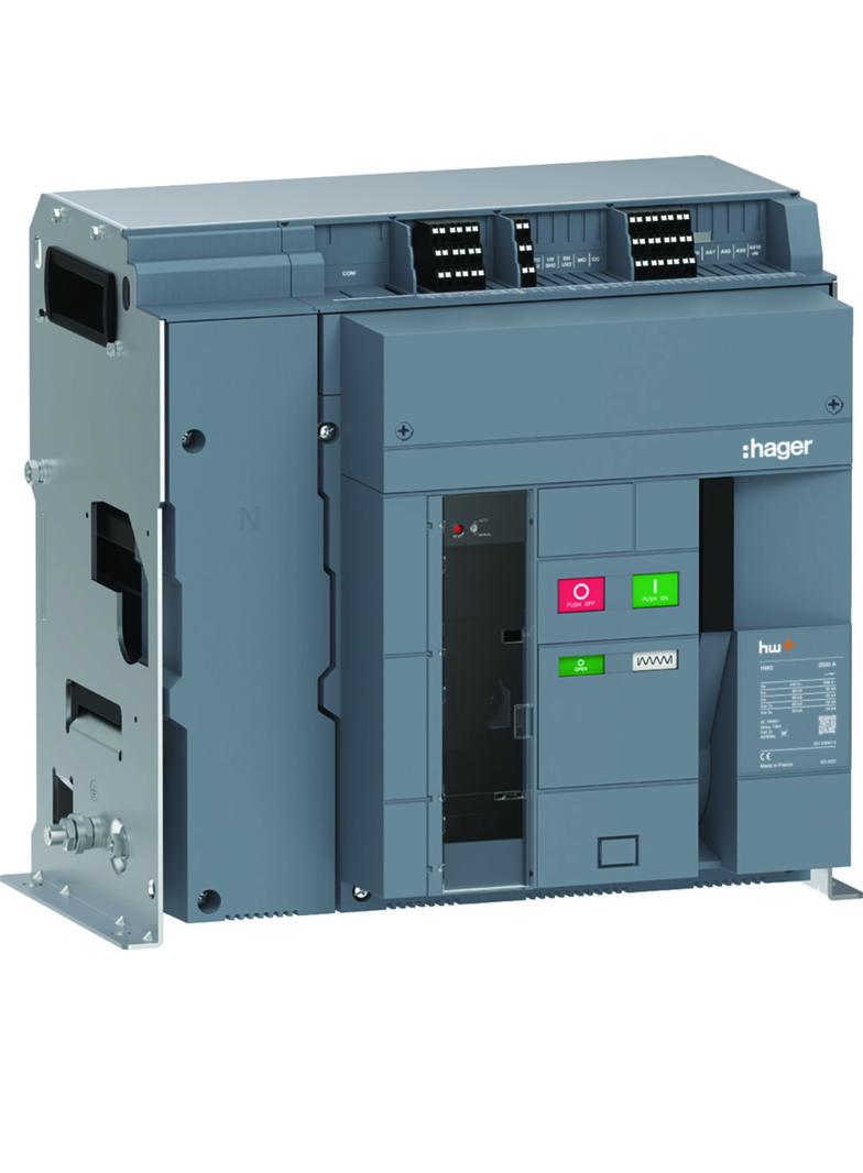 ACB HW2 66kA 2500A 4P Wyłącznik stacjonarny do wyzwalacza sentinel HW2E425FB HAGER