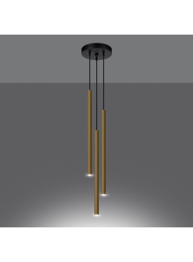 Sollux Lampa Wisząca PASTELO 3P złoty połysk SL.1197