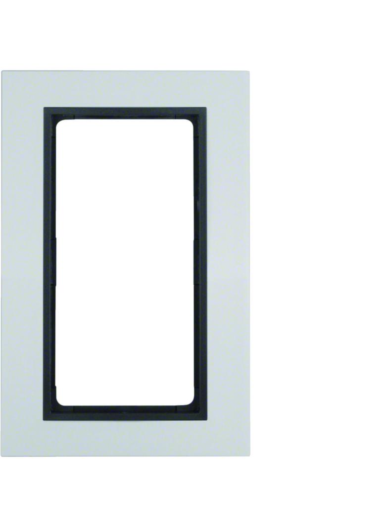 BERKER B.7 Ramka z dużym wycięciem aluminium/antracyt mat 13096904 HAGER