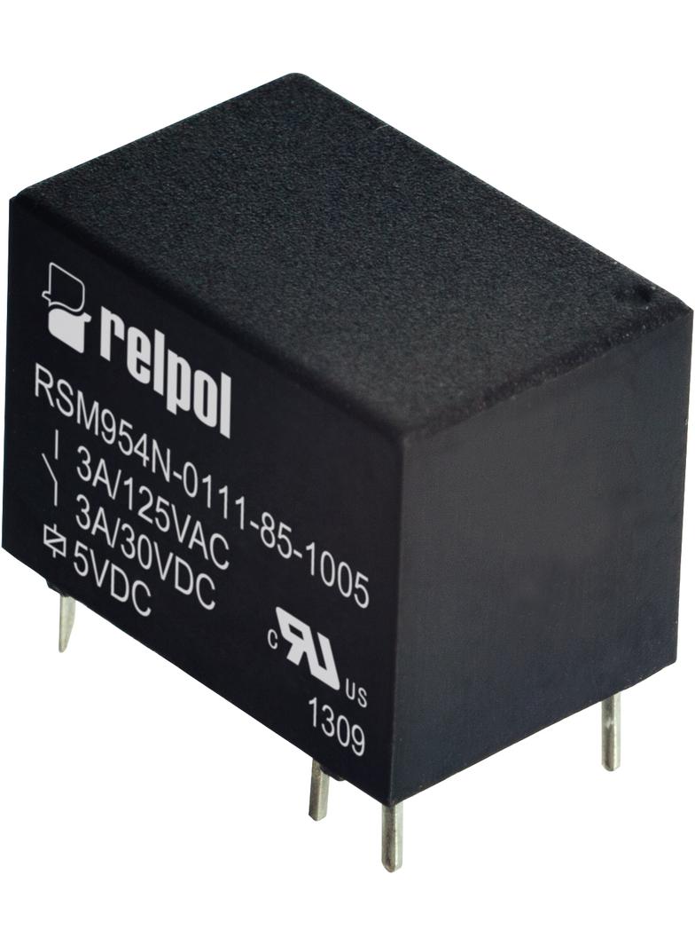 RSM954N-0111-85-1009 Przekaźniki RSM954N, monostabilne, 1 zestyk przełączny, 3 A, do obwodów drukowa