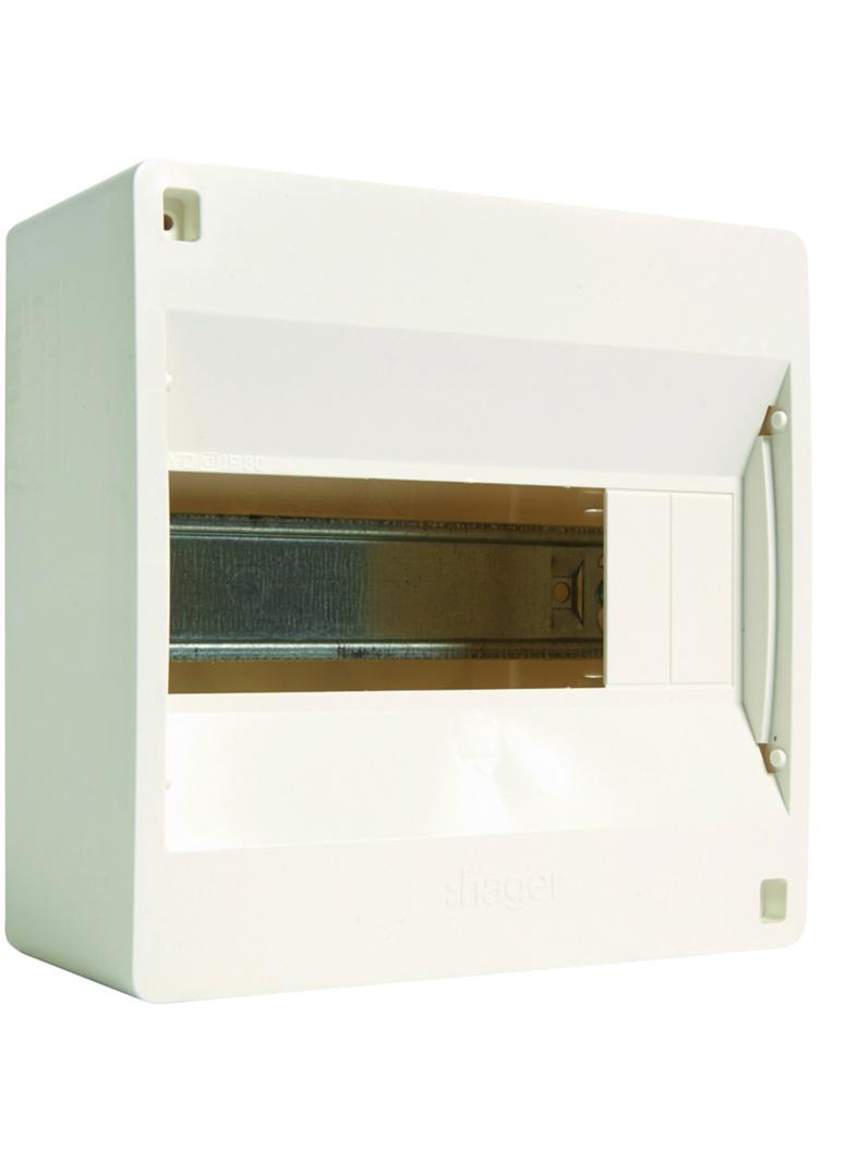 IC2 Rozdzielnica 1x8 natynkowa IP30 bez drzwi VD108NP HAGER