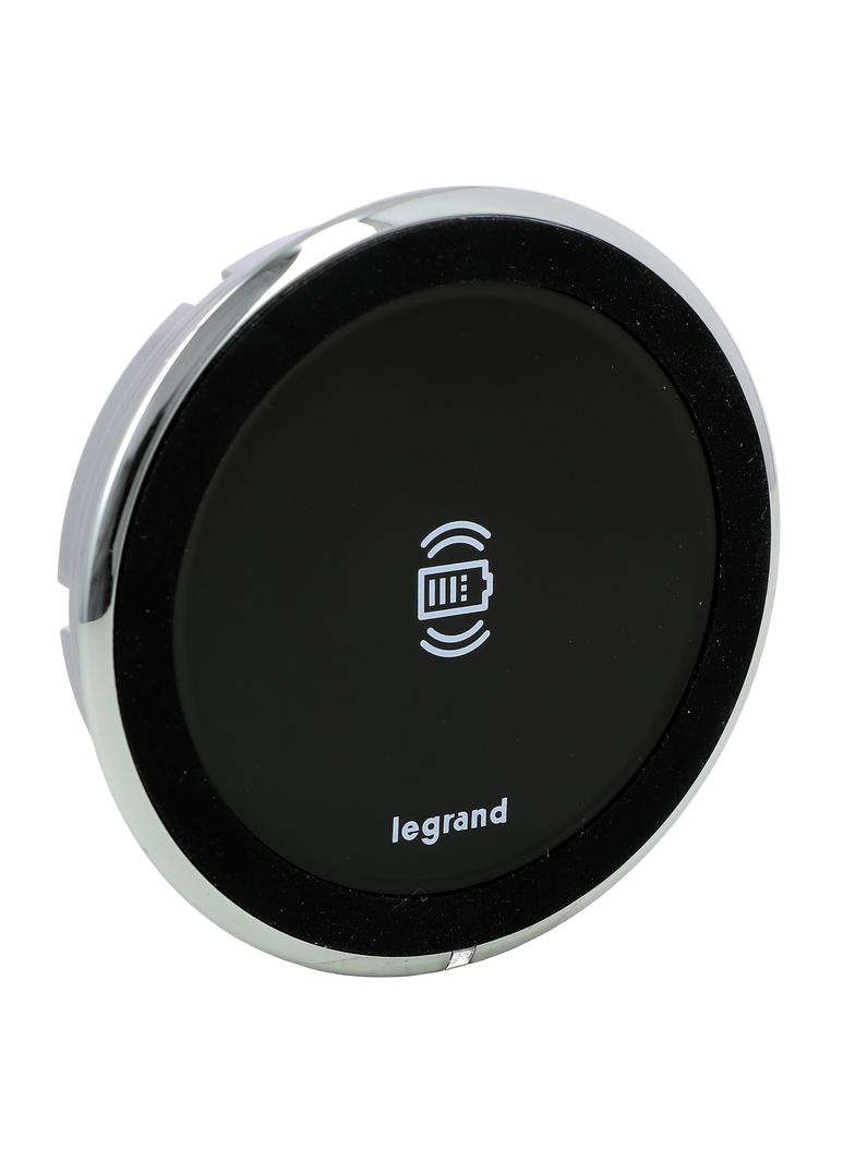 INCARA: DISQ 80 - ŁADOWARKA INDUKCYJNA-1X15W-CZARNY, Legrand