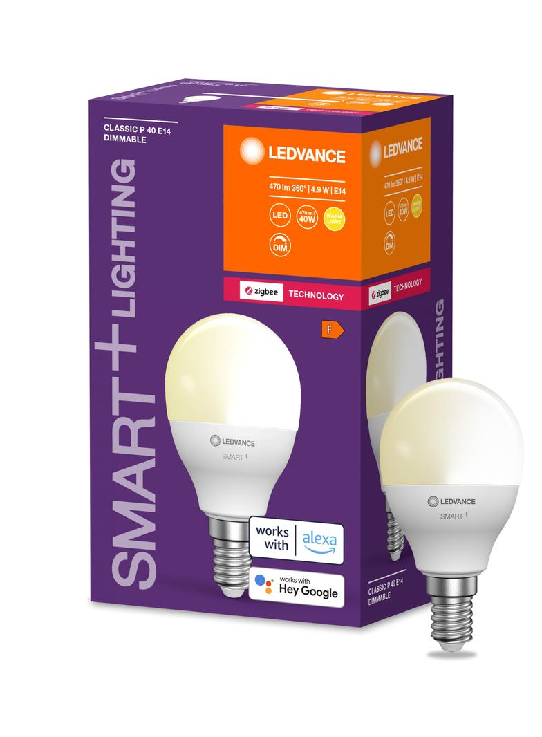 Lampa LED SMART+ ZB CL P Frosted DIM 40 yes 4,9W/ E14
