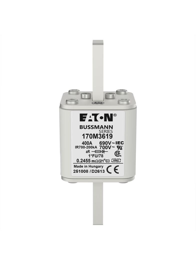FUSE 400A 690V 1*FU/78 AR UC Wkładka szybka 400A AC 690V rozmiar 1 45x45x110 mm aR, 170M3619 EATON
