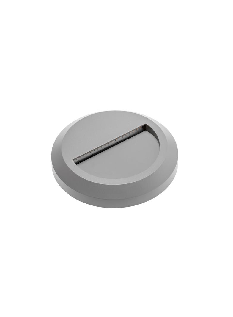 OPRAWA SCHODOWA LED SILVER OD, 2W, 100LM, AC220-240V, 50/60HZ, KĄT ŚWIECENIA 120*, IP65, OKRĄGŁY, CI