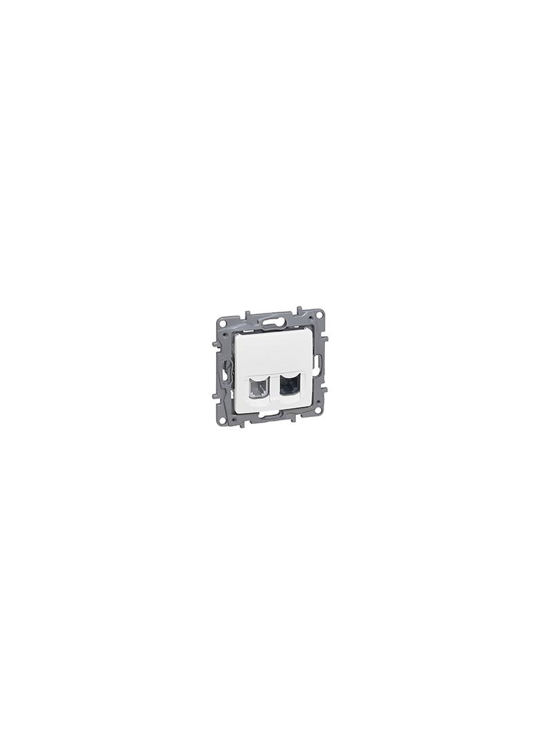Niloe/Niloe Selection - Gniazdo Rj12+Rj45 Kat. 5E Utp Białe 764570 LEGRAND