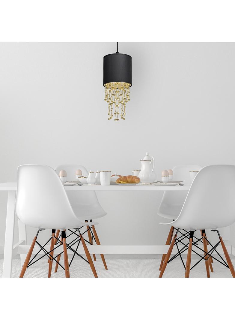 lampa wisząca Almeria E27 czarno/złota MLP6439 Milagro