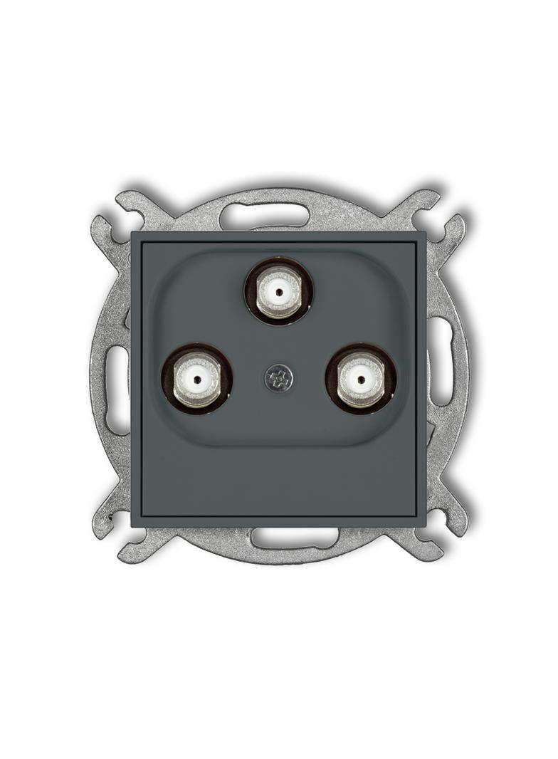ICON Mechanizm gniazda multimedialnego 3F DATA (Vectra) grafitowy mat