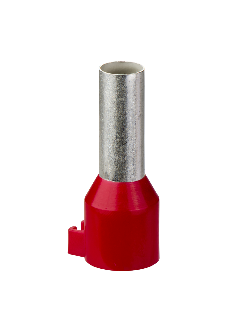 Akcesoria, końcówki kablowe pojedyńcze izolowane - rozmiar średni - 35 mm2 - czerwone