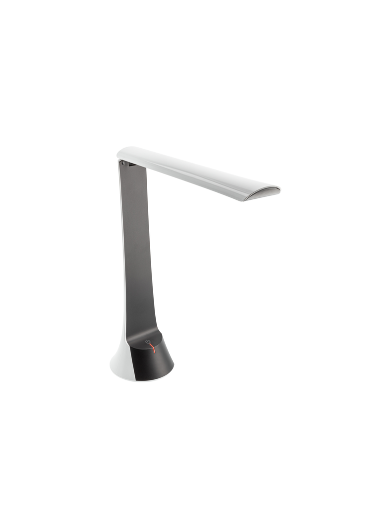 LAMPKA BIURKOWA FLOWER ,4W, 240lm, AC220-240V, 4000K, BATERIA 1800 mAh, Ra>80, CZARNO/BIAŁA