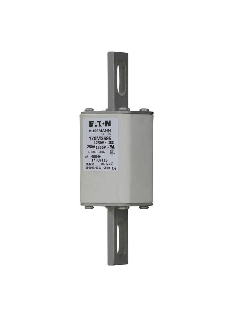 250A 1250V IEC 1*FU/115 aR FUSE Wkładka szybka 250A AC 1250V rozmiar 1 45x45x156 mm, 170M3695 EATON