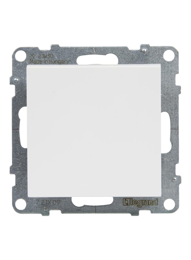 SUNO - Przycisk pojedynczy - 6 A - 250 V~ - zaciski automatyczne, Biały, Legrand