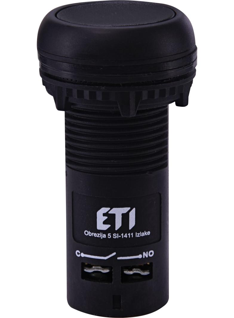 ECF-10-C - Przycisk kompaktowy z guzikiem krytym, 1NO, Czarny