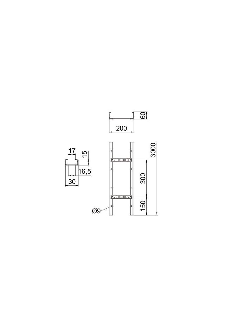 LCIS 620 3 FS, Drabina kablowa