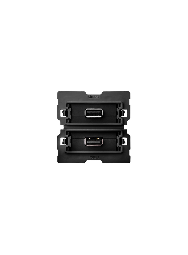 Simon 100 Gniazdo USB podwójne 2.0 typ A żeńskie (mechanizm) zaciski śrubowe 10000562-039 KONTAKT