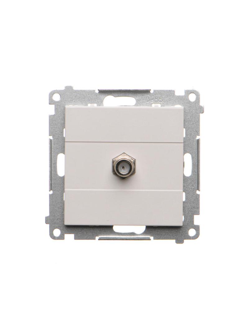 Simon 55 Gniazdo antenowe typu /F/ pojedyncze Do instalacji indywidualnych Jasnoszary mat