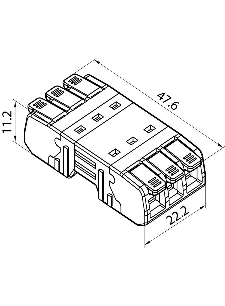 Szybkozłączka CMK-643 transparentny/pomarancZ-9.643 OPATÓWEK