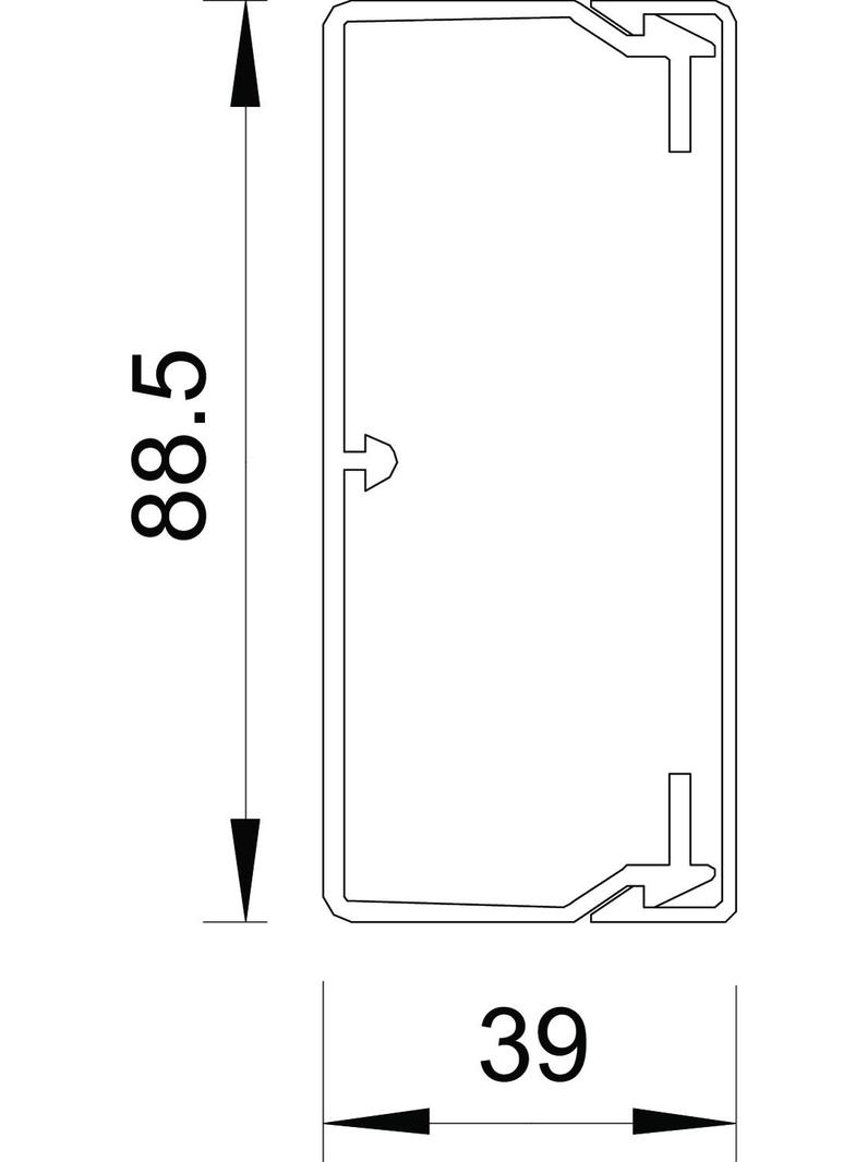 KANAŁ WDK 40090,KANAŁ ŚCIENNY I SUFITOWY 40X90X2000