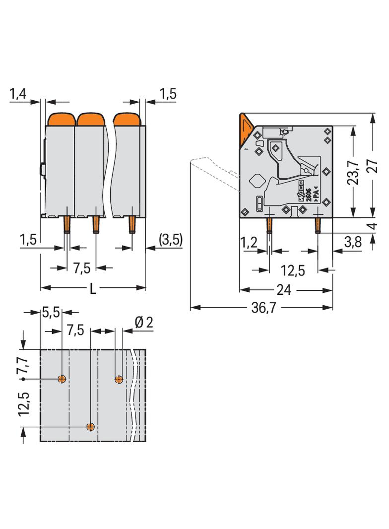złączka do płytek drukowanych
