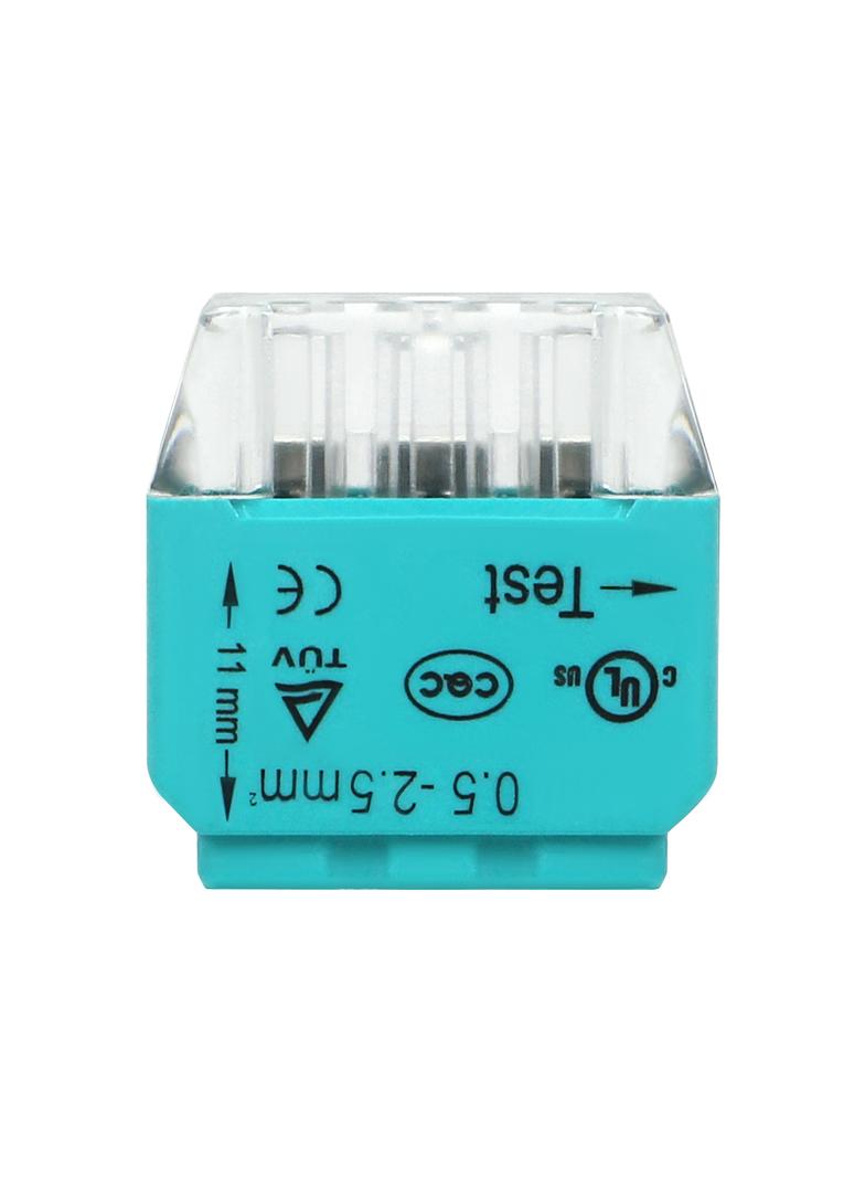 Złączka instalacyjna wciskana 3-przewodowa; Na drut 0,75-2,5mm2; IEC 300V/24A 100 szt. OR-SZ-8004/3/