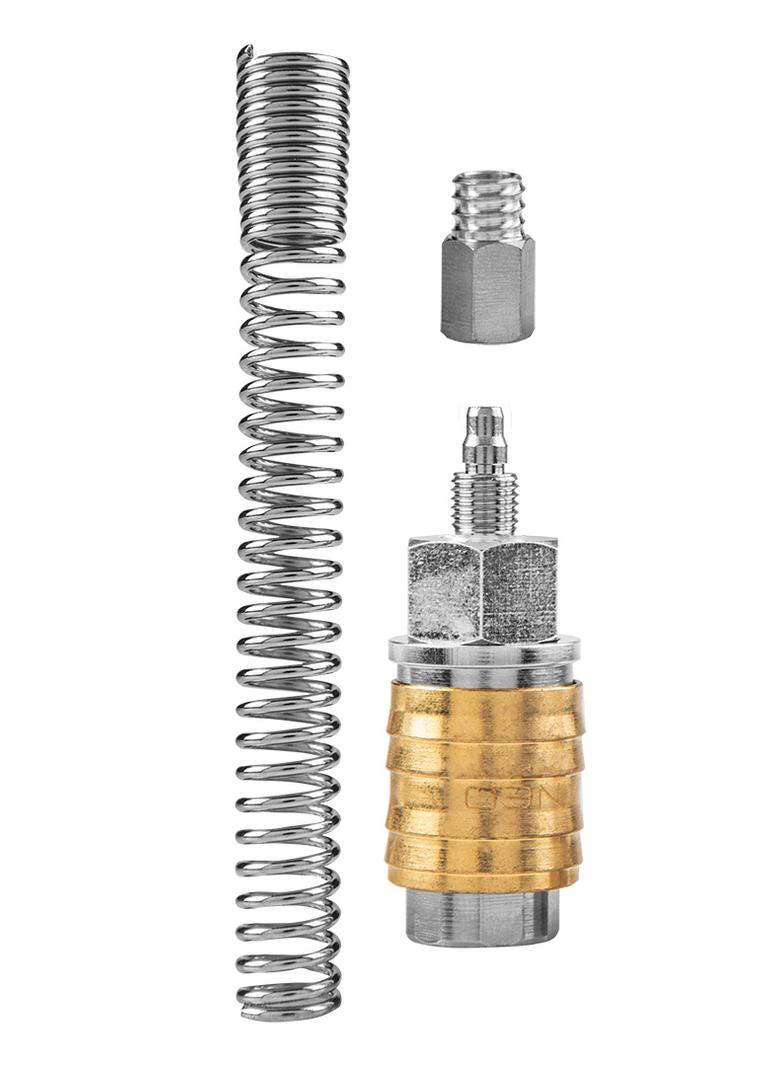 Szybkozłączka do kompresora z wyjściem na wąż 4 x 6 mm