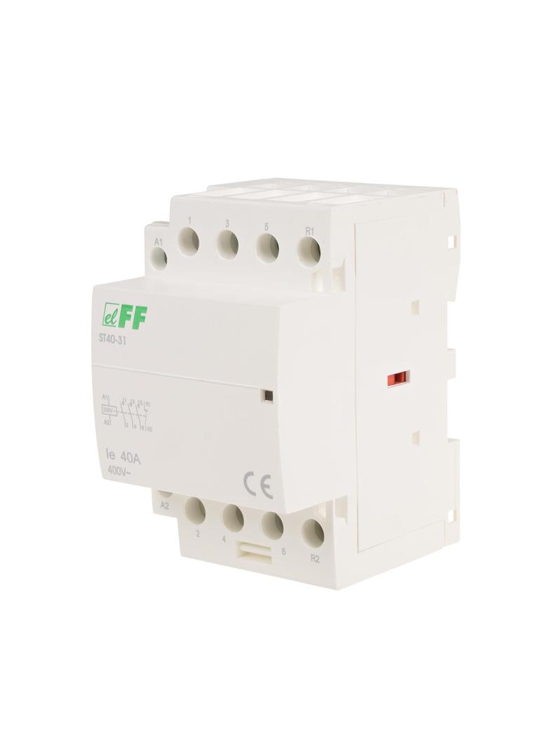 Stycznik modułowy montaż na szynie styki 3Z+1R 40A ST40-31 F&F