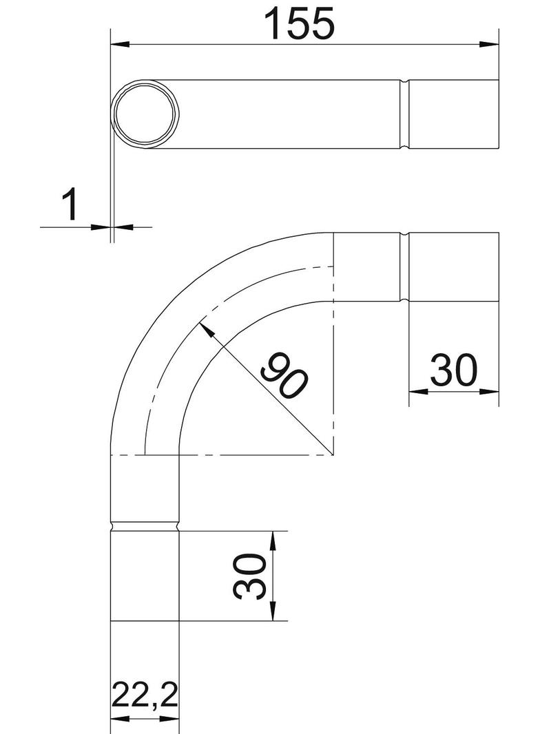 SB20 W V4A, Kolanko rurowe