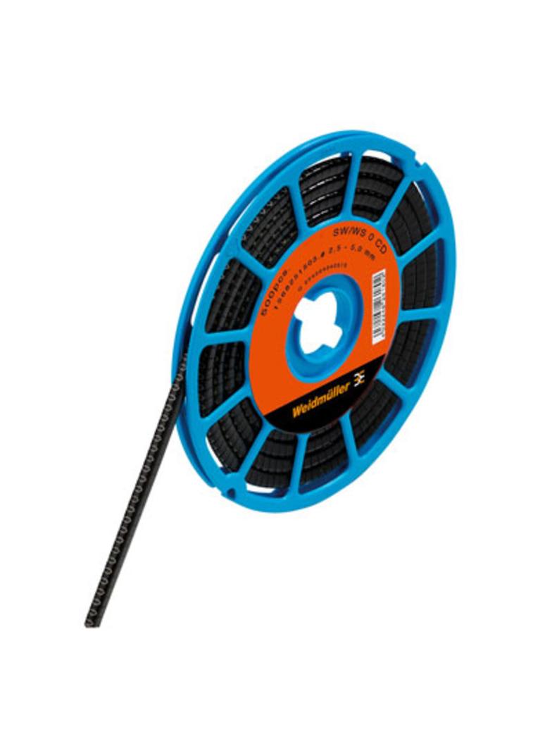 CLI C 1-3 SW NE CD System kodowania kabli, 2.5 - 5 mm, 4.2 mm, Neutralna, PVC, miękkie, bez kadmu, czarny /500szt./ 1568251694 WEIDMÜLLER
