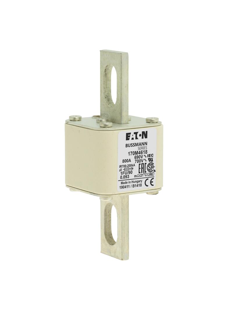 FUSE 800A 690V 1FU/90 AR UC Wkładka szybka 800A AC 690V rozmiar 1 53x69x136 mm aR IEC UL, 170M4618 E