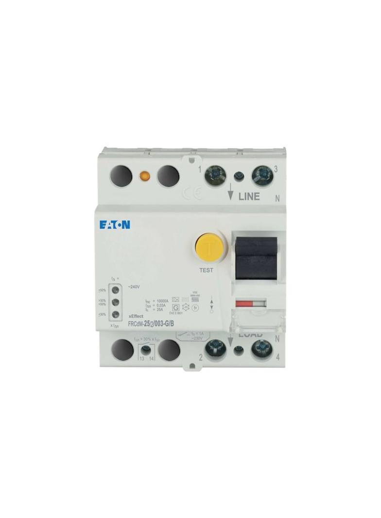FRCdM-25/2/003-G/B Cyfrowy Wyłącznik Różnicowoprądowy 10kA 25A 2P 30mA typ G/B 300638 EATON