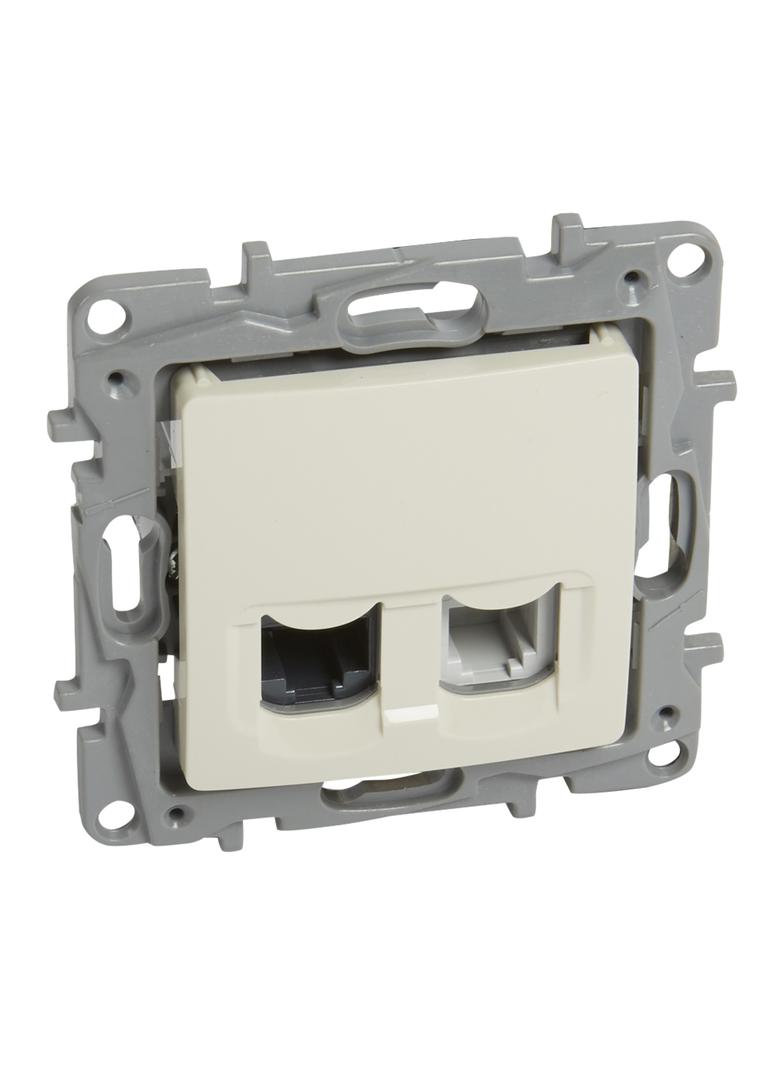 Niloe - Gniazdo Rj12+Rj45 Kat. 5E Utp Kremowe 764670 LEGRAND