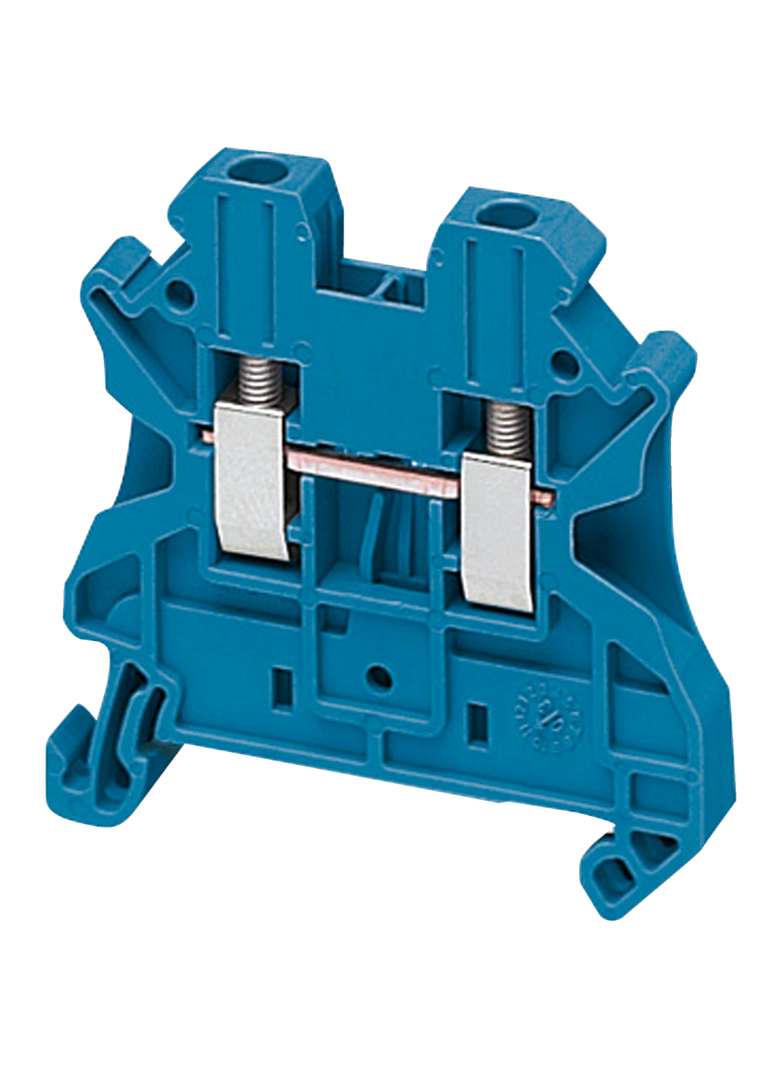 Złączki NSY, zacisk śrubowy przepustowy 2,5 mm2 czarny sprężynowy