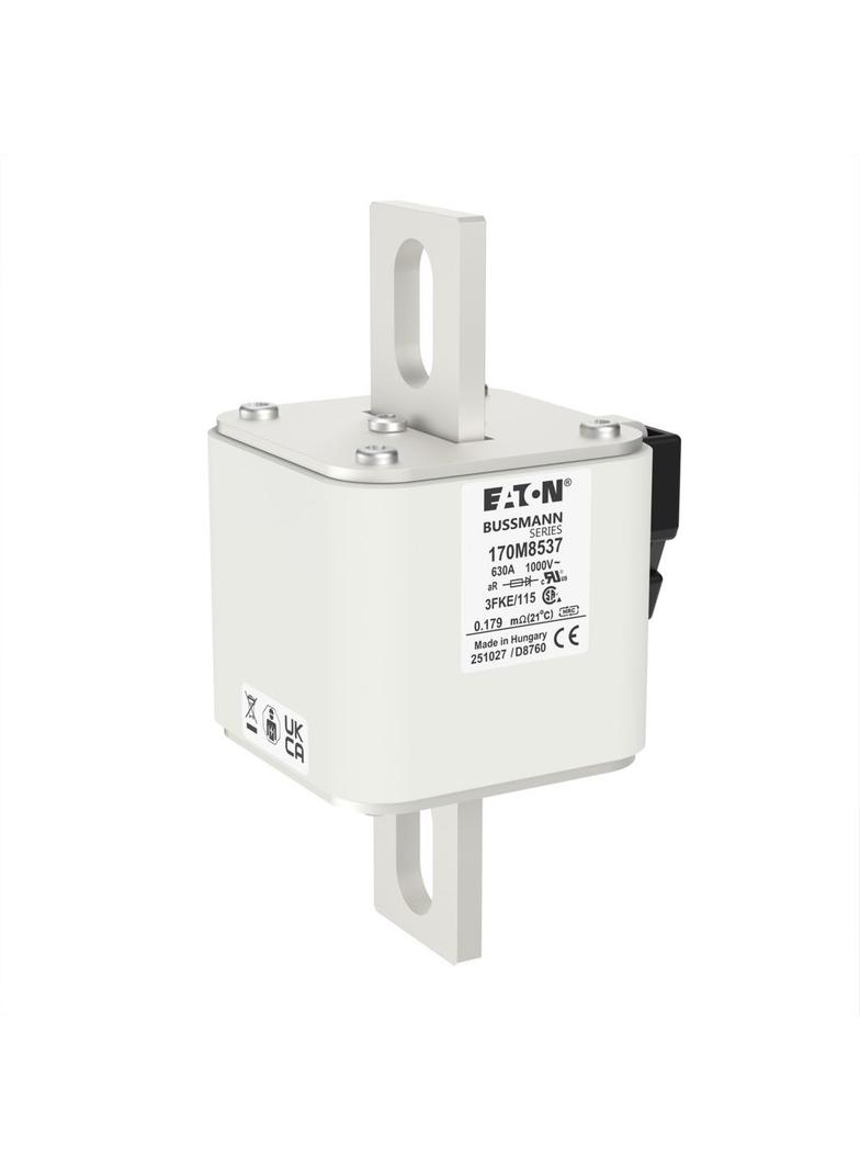 FUSE 630A 1000V 3FKE/115 AR UR Wkładka szybka 630A AC 1000V rozmiar 3 76x92x159 mm aR IEC, 170M8537