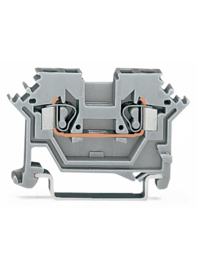 Złączka szynowa 2‑przewodowa 2,5mm2 szara 280‑601 WAGO
