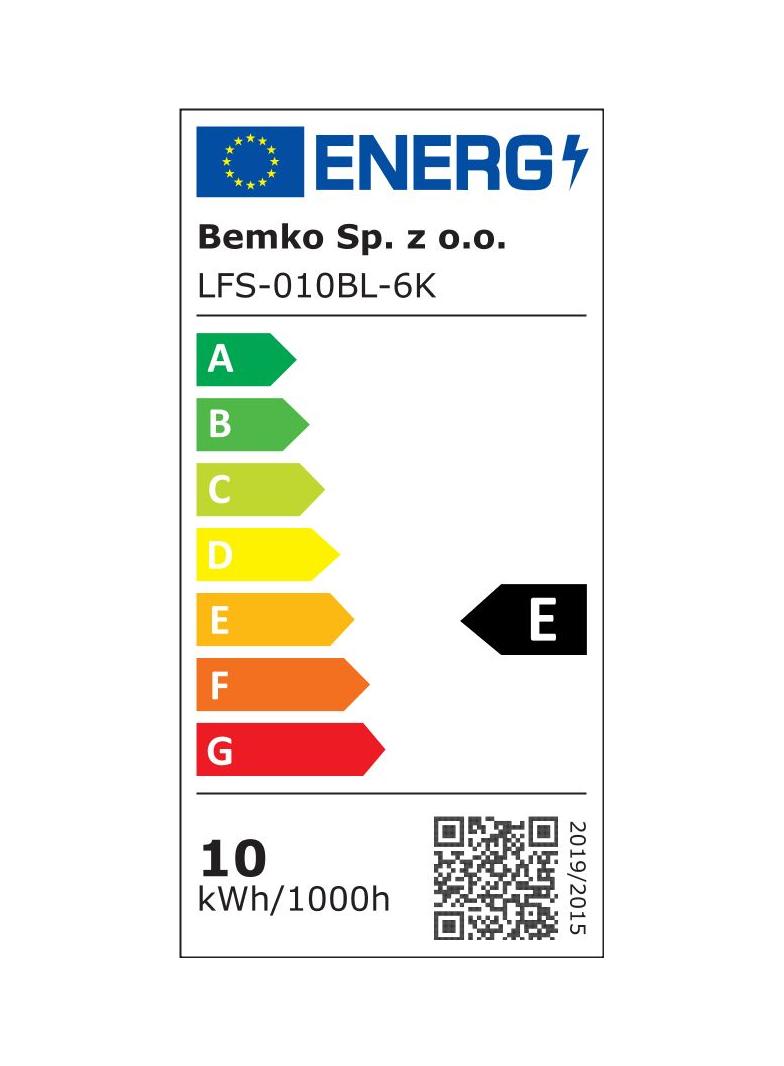 NAŚWIETLACZ LED SMD LOFOT IP65 10W 870LM CZARNY 6000K
