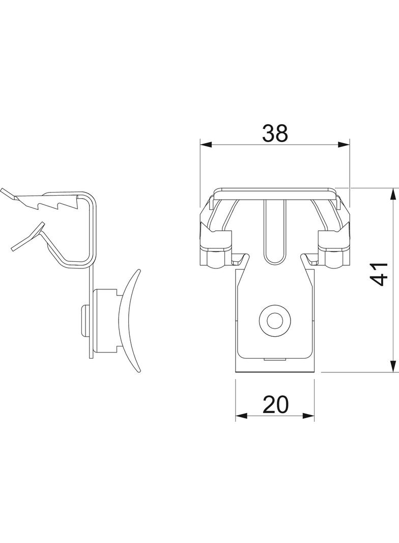 BCCT 8-14 L240, Klamra nośna