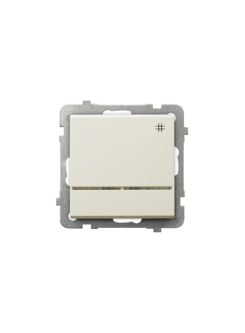 SONATA Łącznik krzyżowy z podświetleniem pomarańczowym - kolor ecru