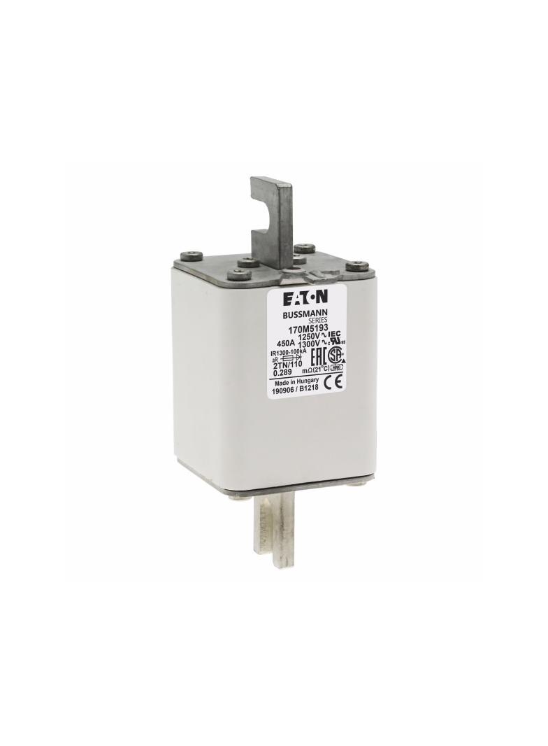 FUSE 450A 1250V 2TN/110 AR CU Wkładka szybka 450A AC 1250V rozmiar 2 61x75x138 mm aR DIN I 170M5193