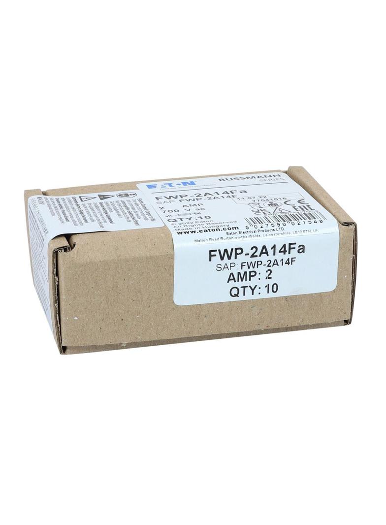 700V 2AMP S/COND FERRULE 14.3 X 50.8MM 700V 2AMP cyl. do półprz. 14,3 X 50,8mm FWP-2A14F EATON