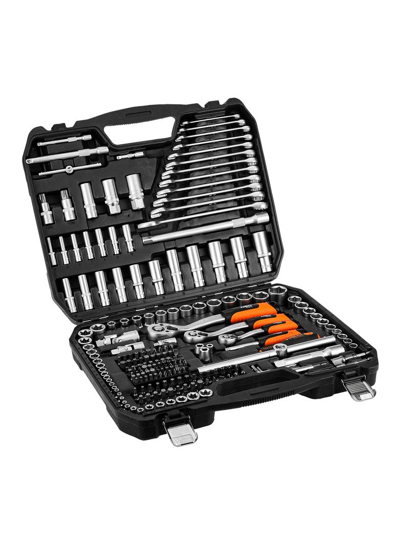 Zestaw kluczy 220 elementów 1/2", 3/8", 1/4"